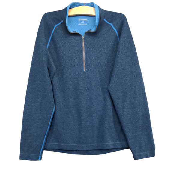 Timberland Outdoor Performance Sweater Men's Blue Small Polyester Wool Blend - Picture 1 of 12